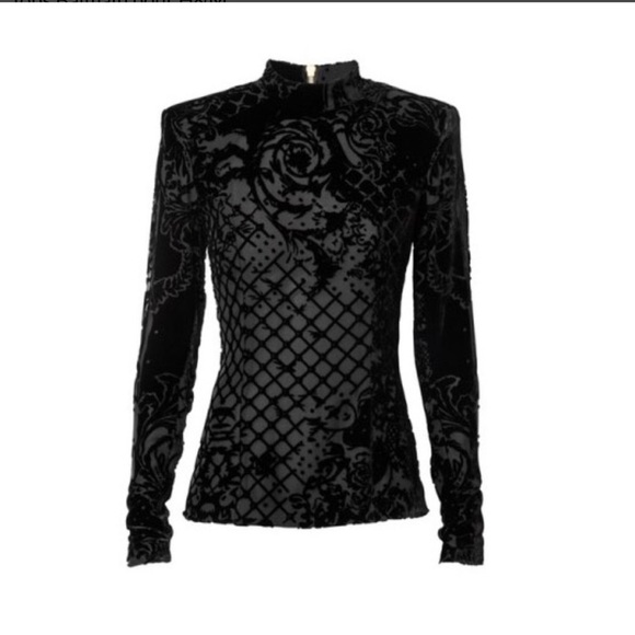 Balmain x H&M Black top size 32 XS - Picture 1 of 8